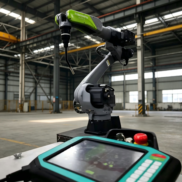 Industrial Steel Structure MIG/TIG Welding Robot: Programming-Free System for Automated Scanning and Welding of H-Beam Seams.