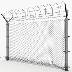 2021 hot sales product 9 gauge wire mesh galvanized fabric mesh PVC coated chain link fence