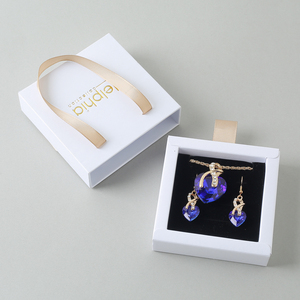 Caja de Regalo Deslizante de Cartón Negro con Logotipo Personalizado para Joyería, Cajas Deslizantes para Aretes, Pulseras y Anillos - Product Image 2
