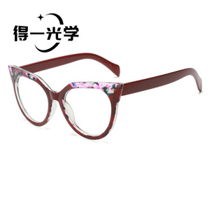 กรอบแว่นตาแบบ Cat Eye เลนส์ PC ป้องกันแสงสีฟ้า สำหรับทุกเพศ แบบเต็มกรอบ - Product Image 3