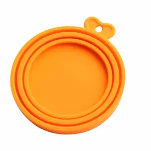 Nắp Cao Su Silicone Đóng Hộp Thức Ăn Cho Thú Cưng Chó Mèo Có Thể Tái Sử Dụng Logo Tùy Chỉnh Siêu Thiết Kế