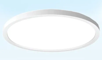 Plafonnier LED rond ultra-plat de 12 pouces homologué ETL, dimmable 5CCT, avec boîte de jonction pour bureau, maison et commerce
