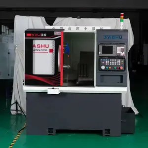 Slant bed cnc milling machine engraving cheap milling lathe electronic equipment parts turning milling compound cnc machine