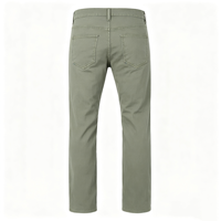 Jean slim droit vert épicéa pour homme en denim de coton, cinq poches, style décontracté moderne et confortable