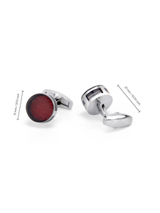 <span class=keywords><strong>Gemelos</strong></span> Redondos de Aleación de Zinc Color Rojo Oscuro para Hombre, Accesorios de Moda, Joyería para Traje y <span class=keywords><strong>Camisa</strong></span>, Venta al Por Mayor Daili - Product Image 2
