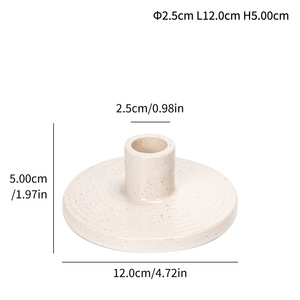 Décoration d'intérieur, bougeoir en céramique, brûleur d'encens multifonctionnel en bois sacré péruvien - Product Image 3