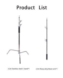 C-Stands stabilisés durables Magic <span class=keywords><strong>Arm</strong></span> Live <span class=keywords><strong>Studio</strong></span> Shooting Video Tripod Photography Equipment for Professional Use - Product Image 2