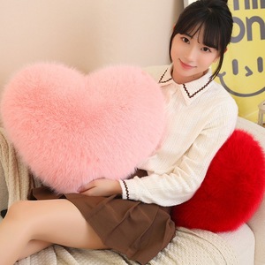 Offre Spéciale personnalisé amour <span class=keywords><strong>coeur</strong></span> doux en peluche jeter oreiller mignon canapé <span class=keywords><strong>coussin</strong></span> avec matériau en coton et PP coton remplissage - Product Image 3
