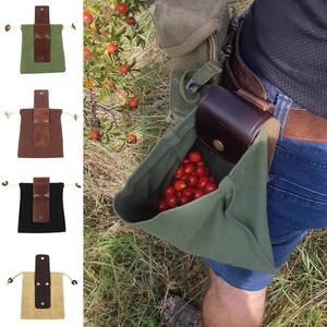 Nueva Bolsa Portátil para Recolectar Frutas al Aire Libre, Bolsa Plegable para Guardar Bayas, Bolsa de Lona de Cuero para Bushcraft y Camping - Product Image 6