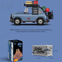PB PB8859 ABS MOC Coche Urbano Azul con Caja de Exhibición, Ladrillos de Juguete Electrónicos para Ensamblaje DIY, 14 Años, 427 Piezas, Sets de Bloques de Construcción