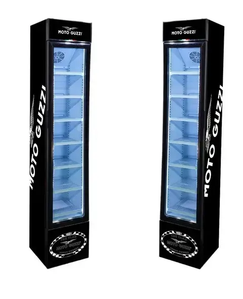 105 Liter Hotel freestanding fridge Retail Display Beverage Chiller with Glass Door uplight