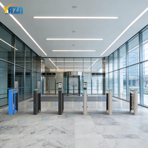 Barriera a battente sottile in acciaio inox 304 per uffici, banche, enti governativi, apertura rapida 0,2s, tornello veloce da 1400mm, parti personalizzate e spedizione veloce OEM - Product Image 2
