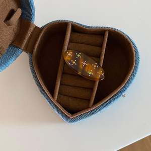 Yjl नई कोरियन शैली रेट्रो मीठा अंडाकार आकार मिनी एसीटेट बालों की क्लिप - Product Image 5