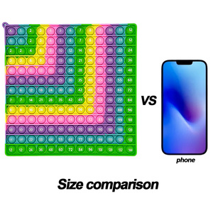 Jouet sensoriel en silicone pour la multiplication et l'addition de 1 à 12, jouet anti-stress, jouet éducatif <span class=keywords><strong>Montessori</strong></span> pour l'apprentissage des mathématiques pour enfants - Product Image 6