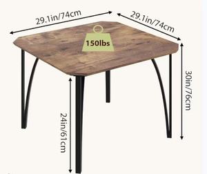 Set da Pranzo in Offerta: Tavolo e 2 Sedie con Design Angolare per Piccoli Spazi, Sedute Imbottite - Product Image 2