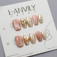 Uñas postizas RONIKI de primera calidad, hechas a mano, con forma de almendra cuadrada, diseño personalizado, de fácil aplicación, bajo pedido mínimo y entrega rápida.