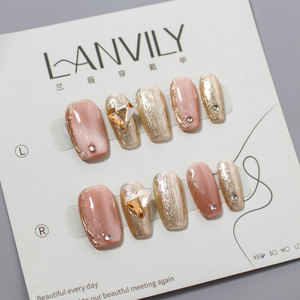 RONIKI <span class=keywords><strong>Faux</strong></span> ongles artisanaux de qualité supérieure, forme cercueil ou carrée, à motif <span class=keywords><strong>dessin</strong></span>é à la main, à coller, faible MOQ, livraison rapide - Product Image 6