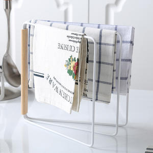 Home Kitchen Countertop Dishcloth Drying Rack, 3 Arms Folding Dishcloth Holder, ,White Dishcloth Storage Rack