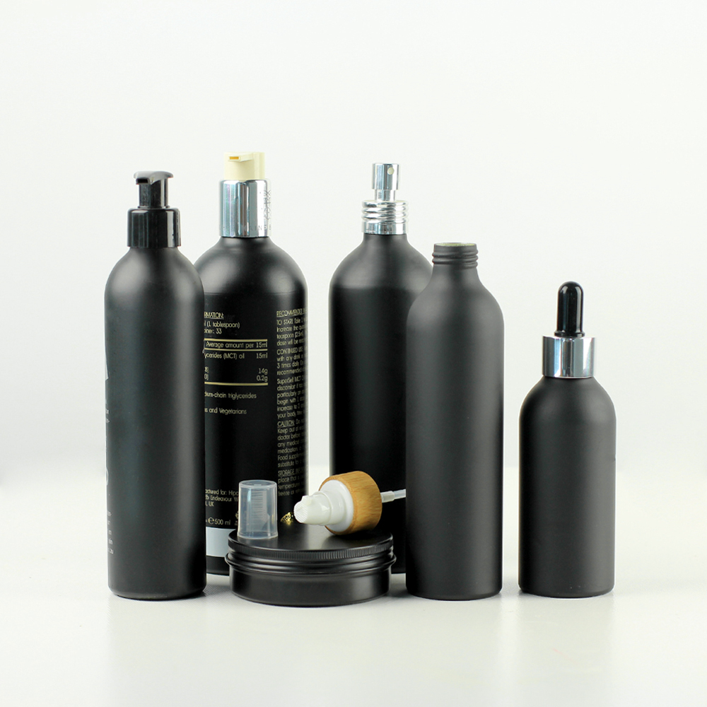 2021 Top sale luxury skin care hair oil shampoo 200ml pet bottle with aluminum screw