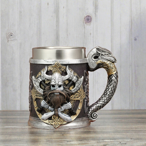 Offre Spéciale – Chope à Bière Créative en Acier Inoxydable avec Relief, Design Vintage Personnalisé Style Punk, Cadeau Idéal pour Adultes, Décoration Maison - Product Image 3