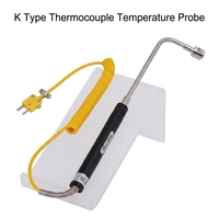 Ruixiangtong K Type Thermocouple Temperature Probe Konstruksi Baja Paduan Pegangan Terisolasi Desain Shank Melengkung Model Rxt-112 1