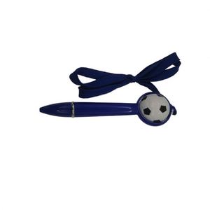 Custom Soccer Ballpoint Pens with Lanyard - Ideal for Office, <b>Scrapbooking</b>, Party Favors, and Promotional Gifts - Product Image 2