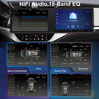 Radio Estéreo para Auto con Pantalla Táctil Dual de 10 Pulgadas, Android Auto, Carplay, GPS, DSP, OBD2, 4+64 GB, 1 Año de Garantía, Ajuste Universal