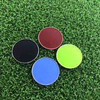 Vente en gros, en vrac, prêt à expédier, plusieurs couleurs, impression UV, Logo personnalisé, support de pièce, accessoires de Golf, marqueur de balle de Golf en métal