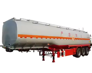 Semirremolque cisterna para petróleo, tanque sin costuras, material de acero aleado de alta resistencia - Product Image 1