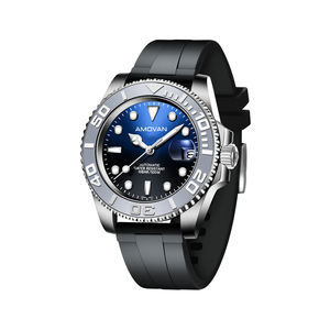 Montre Homme <span class=keywords><strong>Automatique</strong></span> de Luxe de Haute Qualité <span class=keywords><strong>Mouvement</strong></span> 8215 Acier Inoxydable 5A Verre Saphir Montre de Plongée de Luxe Homme - Product Image 2