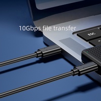 Cable DFX 100W USB 3.2 C a C de 2M, 20Gbps, Salida de Video 4K60Hz, Conector E-Marker Chapado en Oro, Blindado con PVC para iPhone 17/18, MacBook, SSD