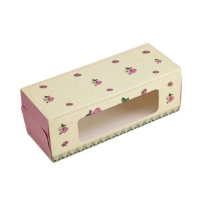 Custom 27.5x11x10cm <b>Wedding</b> Cake Packaging Box Bakery Slice Cup Cake <b>Boxes</b> Made Paper PET UV Advantage Square Shape Embossing - Product Image 4