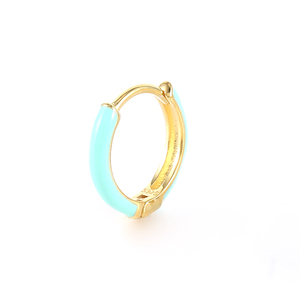 ต่างหูห่วงเคลือบสีสไตล์มินิมอลแฟชั่นฤดูร้อน ROXI ขายส่ง - Product Image 6