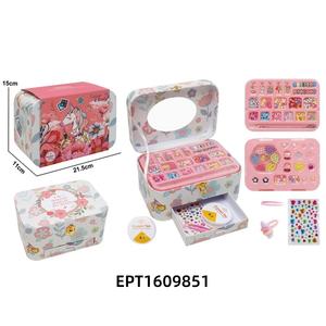 Ensemble de jouets de maquillage pour enfants EPT, jeu de simulation, boîte organisateur de maquillage en perles DIY, kit pour filles, cadeau - Product Image 4