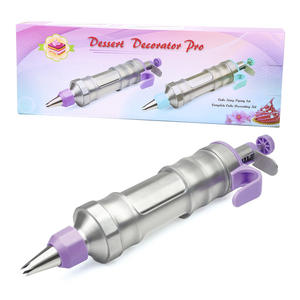 Juego de pistolas de repostería DIY: jeringas de plástico para decoración de pasteles con boquillas de acero inoxidable para postres y manualidades, herramientas para moldear pasteles. - Product Image 4