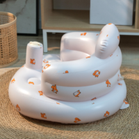 Ensemble de sièges gonflables pour enfants pour 3 36 mois Chaise de soutien dorsale à pompe à air intégrée pour s'asseoir