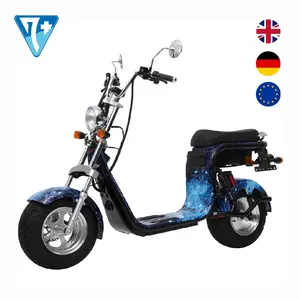2000w Electric Scooter 2023 Citycoco With Aluminum Tire Big Seat For Adults