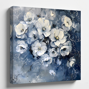 <span class=keywords><strong>ภาพ</strong></span>วาดดอกไม้ขนาดใหญ่บนผืนผ้าใบ ตกแต่งห้องนั่งเล่น <span class=keywords><strong>ภาพ</strong></span>พิมพ์<span class=keywords><strong>ลาย</strong></span>ธรรมชาติและภาพวาดสีน้ำมันแบบวาดด้วยมือ พร้อมกรอบ - Product Image 4