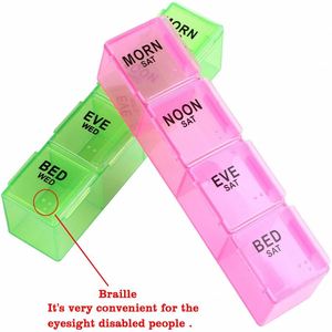 กล่องยาพลาสติกใส่ยาประจำวัน 28 ช่อง ลายรุ้ง ลดราคาสุดคุ้ม - Product Image 2