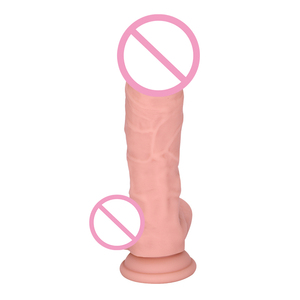 Women's Liquid <strong>Silicone</strong> <strong>Dildos</strong> with Suction Cup Waterproof 15.5cm Length 4.2cm Diameter Soft Real Skin Sex Toys - Product Image 6