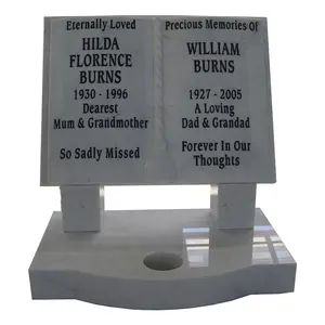 Wholesale Small Granite Gravestone Book Shape Style Tombstone And Headstone