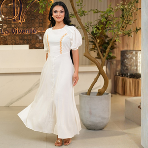 Vestido Casual Elegante con Bordado Premium, Ropa Maxi Estilosa para Mujer, al por Mayor - Product Image 1