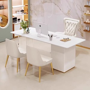 Thẩm mỹ viện nhỏ hiện đại làm đẹp y tế ánh sáng sang trọng cao cấp đàm phán tiếp tân bảng đá - Product Image 2