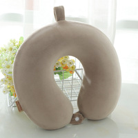Oreiller de voyage ergonomique en mousse à mémoire de forme en U, léger et élastique, pour la protection du cou en bureau ou en voyage, personnalisable en gros