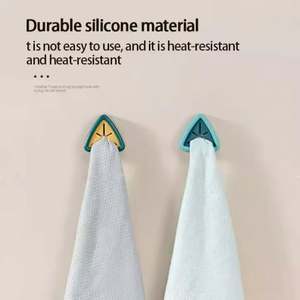 I-0269 Accessoires de cuisine, porte-serviettes sans perçage, crochet de salle de bain, support de rangement pour torchons, organisateur de salle de bain - Product Image 3