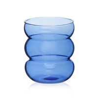 Nouvelle tasse à café créative résistante à la chaleur, rotative et ondulée, en verre borosilicate de haute qualité, réutilisable