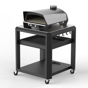Four à <span class=keywords><strong>pizza</strong></span> et grill 2-en-1 de 12 pouces en acier inoxydable de qualité supérieure, au <span class=keywords><strong>gaz</strong></span> et au granulés, avec sécurité flamme et allumage piézoélectrique, modèle 676-23 - Product Image 4