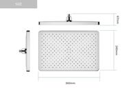 Pomme de douche en silicone, panneau concave-convexe, colonne de pulvérisation 294 buse de douche pluie