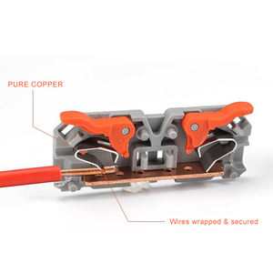 SPL63 şeffaf naylon konut 2P 4P 6P PCB vida sabit kablo ortak blok güç dağıtım kutusu için sert tel terminali - Product Image 5