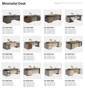 CEO Wood Table Modular Office Furniture Executive <strong>Desk</strong> New Design Modern Table Top <strong>Walnut</strong> Wood Grey Office <strong>Desk</strong> and Chair Set - Product Image 5